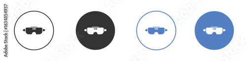 AR headset icon for web design. pixel perfect flat icons