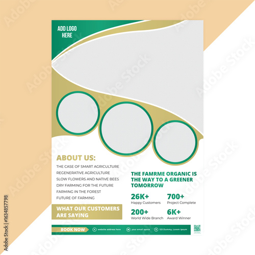 Modern Organic Garden Services Flyer