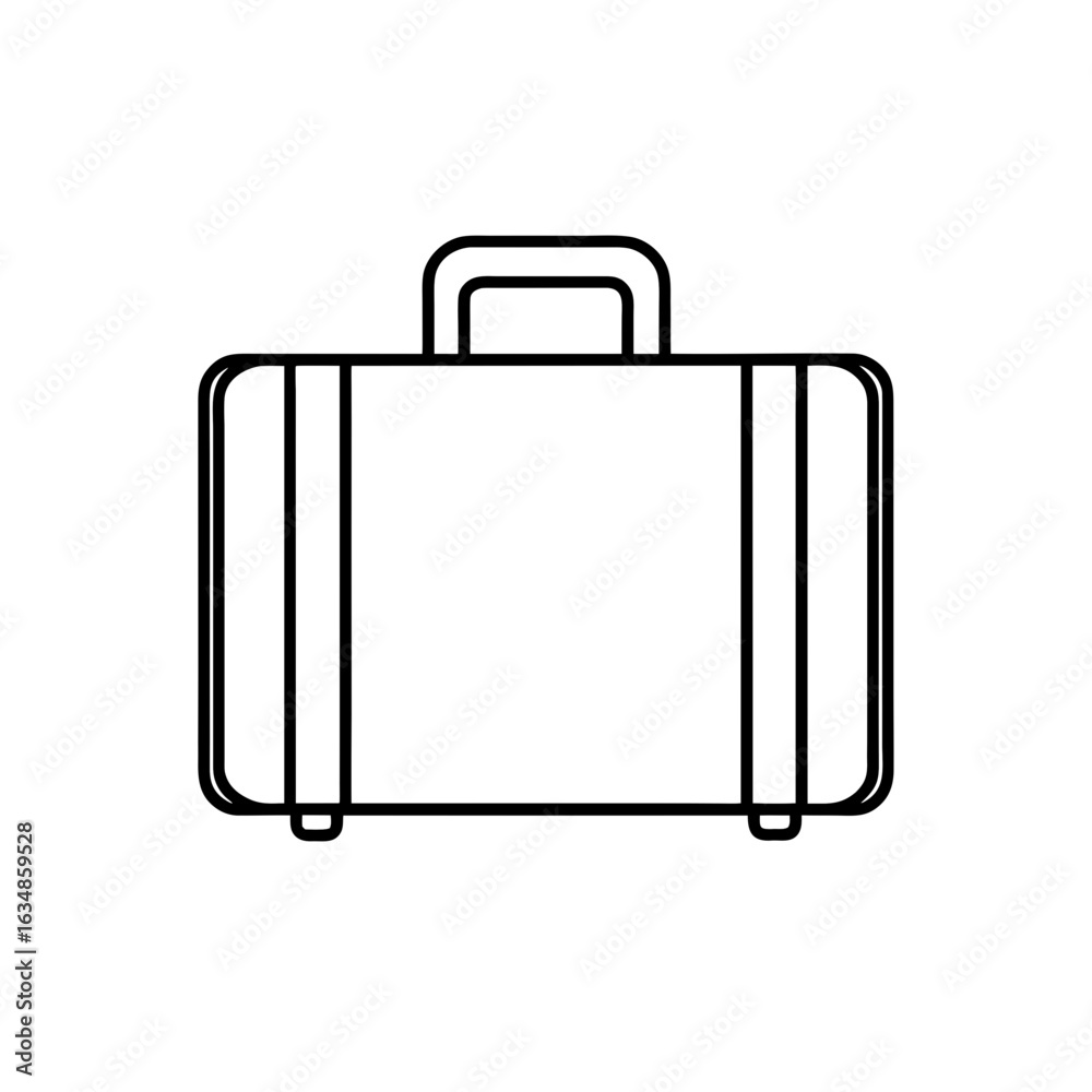 suitcase luggage icon vector