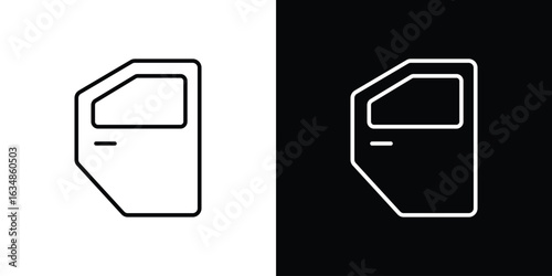 car door icon. Editable strokes icons for your design