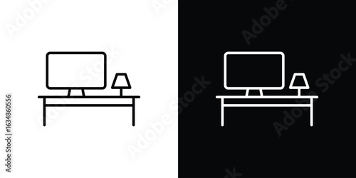 Workspace icon. Editable strokes icons for your design