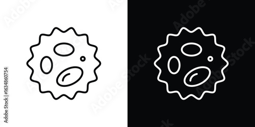White blood cell icon. Editable strokes icons for your design