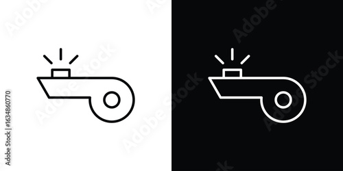 Whistle icon. Editable strokes icons for your design