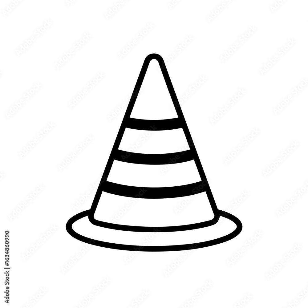 Fototapeta premium traffic cone icon vector