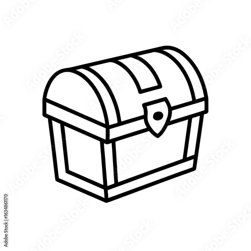 treasure chest icon vector