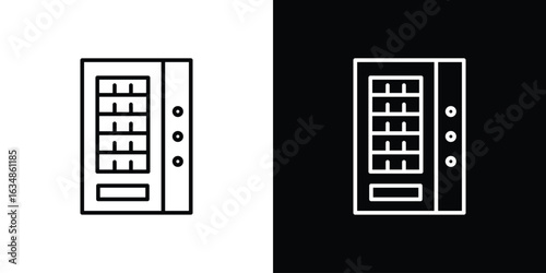 Vending machine icon. Editable strokes icons for your design