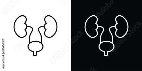 Urology icon. Editable strokes icons for your design