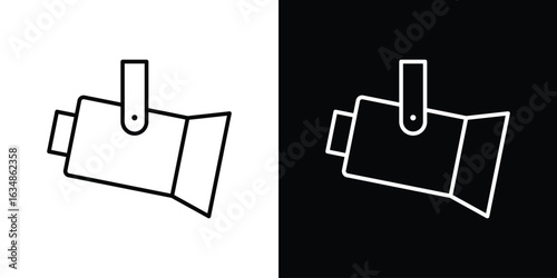 Spotlight icon. Editable strokes icons for your design