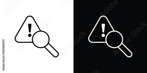 Risk analysis icon. Editable strokes icons for your design