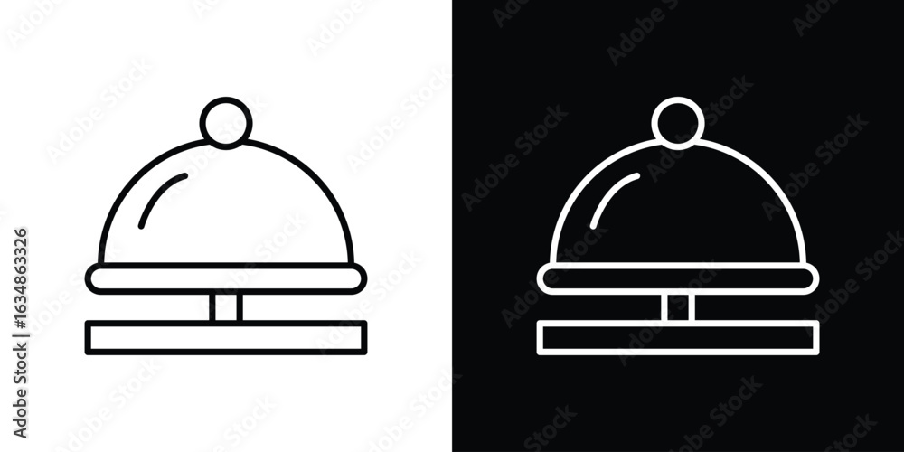 Fototapeta premium Reception bell icon. Editable strokes icons for your design