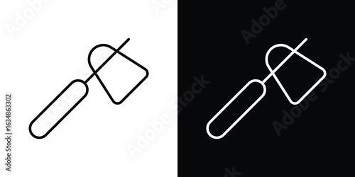 reflex hammer icon. Editable strokes icons for your design