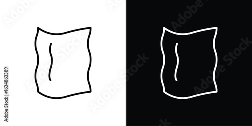 Rag icon. Editable strokes icons for your design