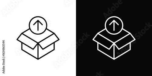 Product release icon. Editable strokes icons for your design