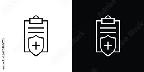 Medical insurance icon. Editable strokes icons for your design