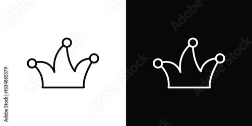 Joker hat icon. Editable strokes icons for your design