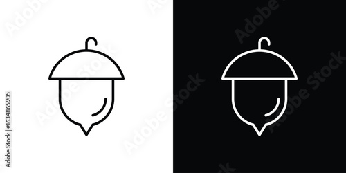 Hazelnut icon. Editable strokes icons for your design