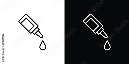 eye drop icon. Editable strokes icons for your design