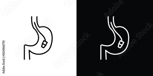 Endoscopy icon. Editable strokes icons for your design