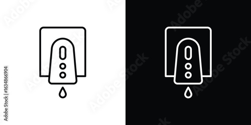 Electrical soap box icon. Editable strokes icons for your design