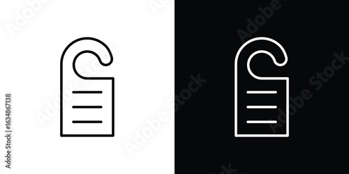 Door hanger icon. Editable strokes icons for your design