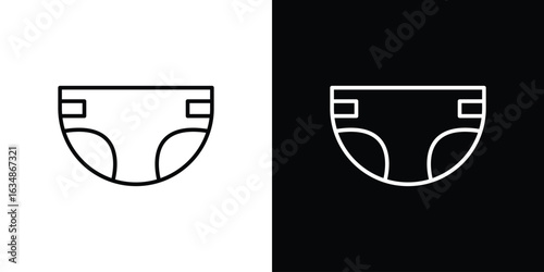 diaper icon. Editable strokes icons for your design