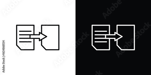 Compare icon. Editable strokes icons for your design