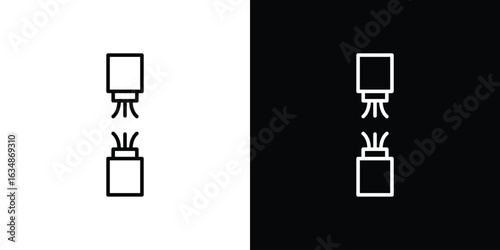 Broken Wire Icon icon. Editable strokes icons for your design
