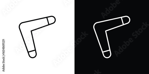 Boomerang icon. Editable strokes icons for your design