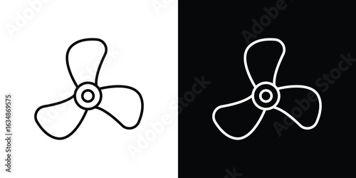 Boat screw icon. Editable strokes icons for your design