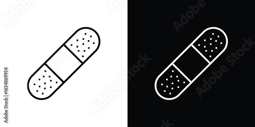 Band aid icon. Editable strokes icons for your design
