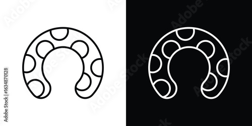Baby orthopedic pillow icon. Editable strokes icons for your design