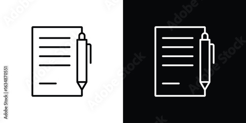 Agreement icon. Editable strokes icons for your design