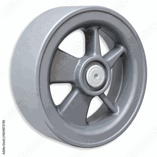 Industrial scaffolding caster wheel, durable design and functionality