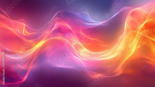 Wallpaper Mural Dynamic waves of color flow abstract visual digital creation vibrant environment conceptual design for inspirational aesthetics Torontodigital.ca