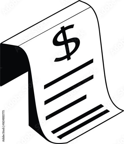 Dollar Sign and Money Bag Icon Vector Illustration for Finance and Business Concepts