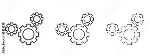 Operation icon in line art doodle style. Editable stroke outline sign, eps 10