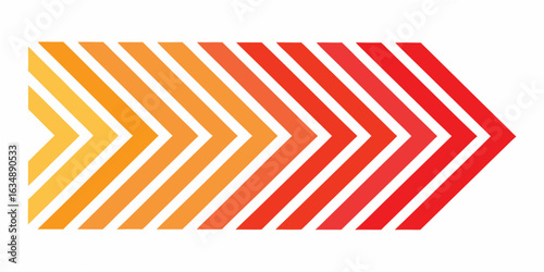 Gradient arrow chevron pattern moving forward