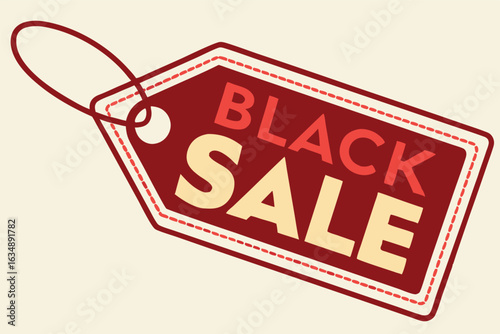 design a dynamic 3d sale tag icon with glowing for black friday