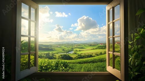 window in the garden