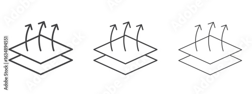 Breathable leather icon in line art doodle style. Editable stroke outline sign, eps 10