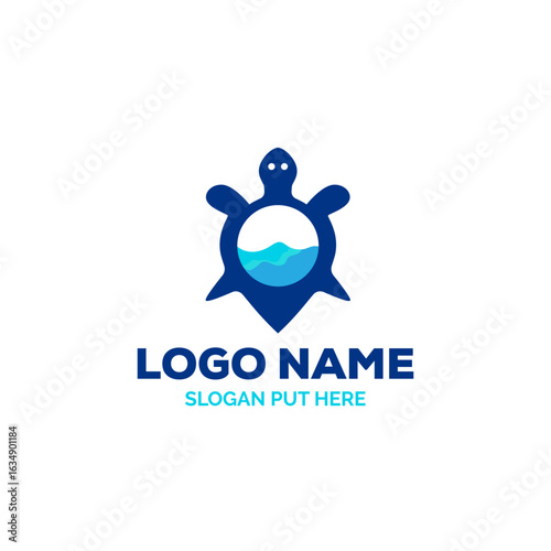 Turtle pointmark logo design