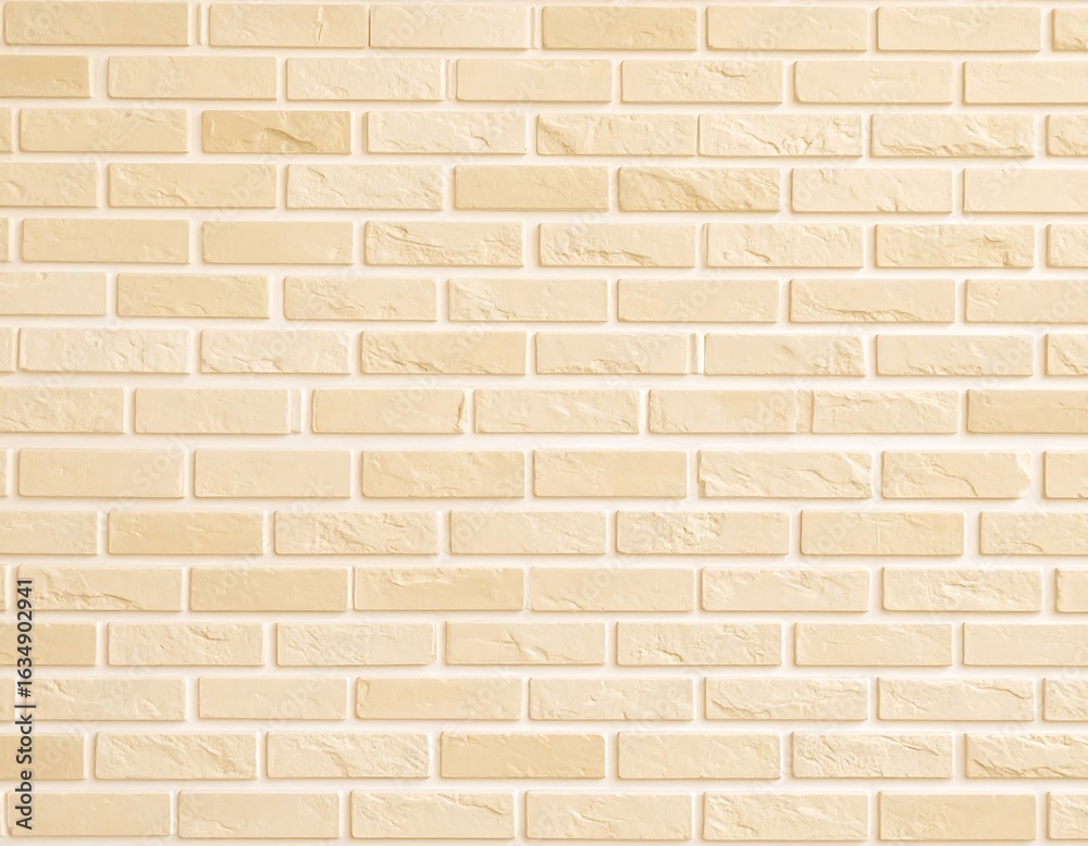 Obraz premium Light beige brick wall background