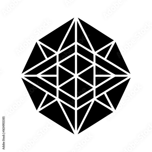 Geometric Silhouette Abstract Design Emblem Symbol Shape Art