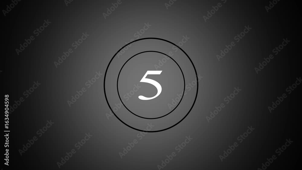 10 second countdown animation . 10 to 0 countdown icon concept. 4k video