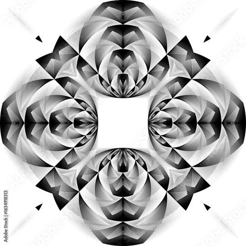 op art creative pattern, ornament, abstract decorative background