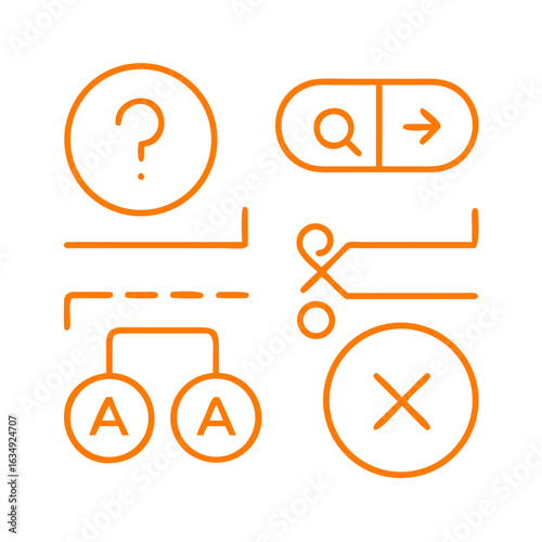 bicycle icons set