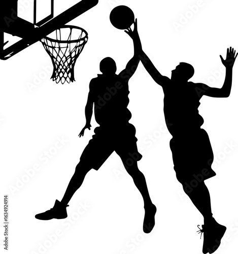 Basketball Players in Action Silhouette

Basketball Players in Action Silhouette

