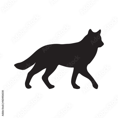 Wolf Silhouettes Vector  – Wild Animal Poses Collection for Design

