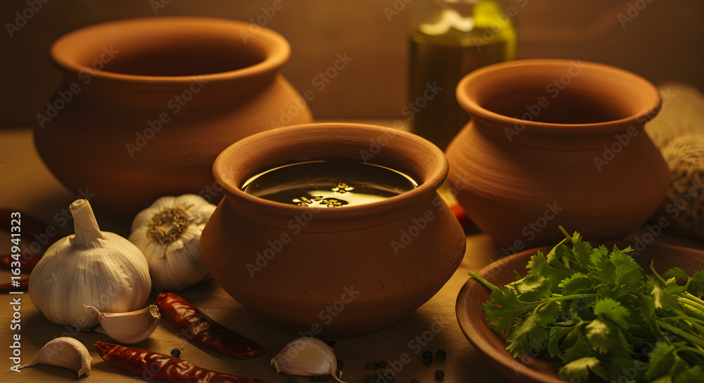 Fototapeta premium still life with spices