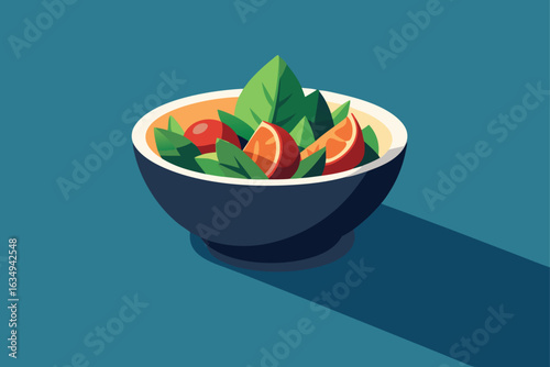 salad with tomatoes and cucumbers